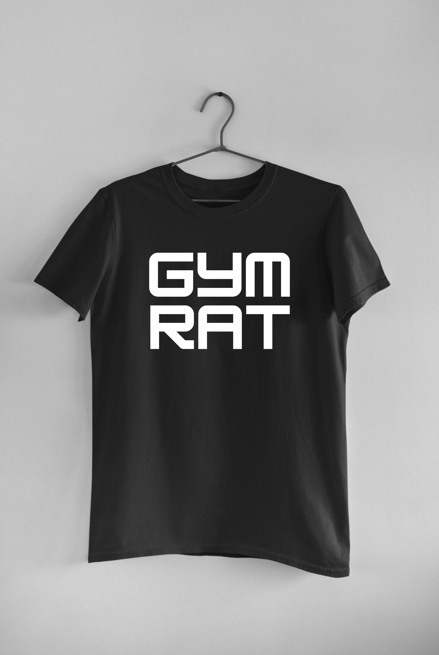 gym rat gymtee black gym t shirt