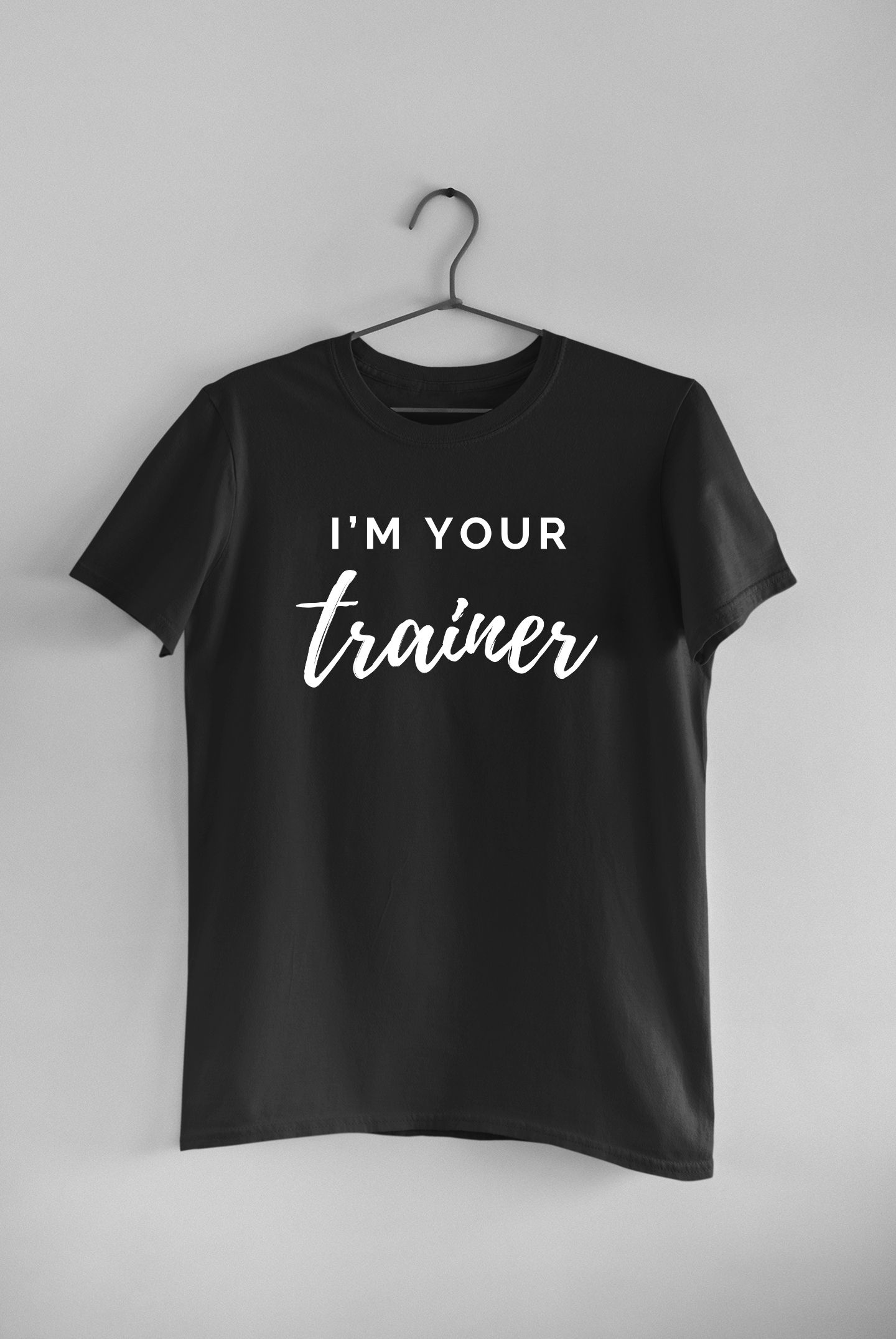im your trainer gymtee black gym t shirt