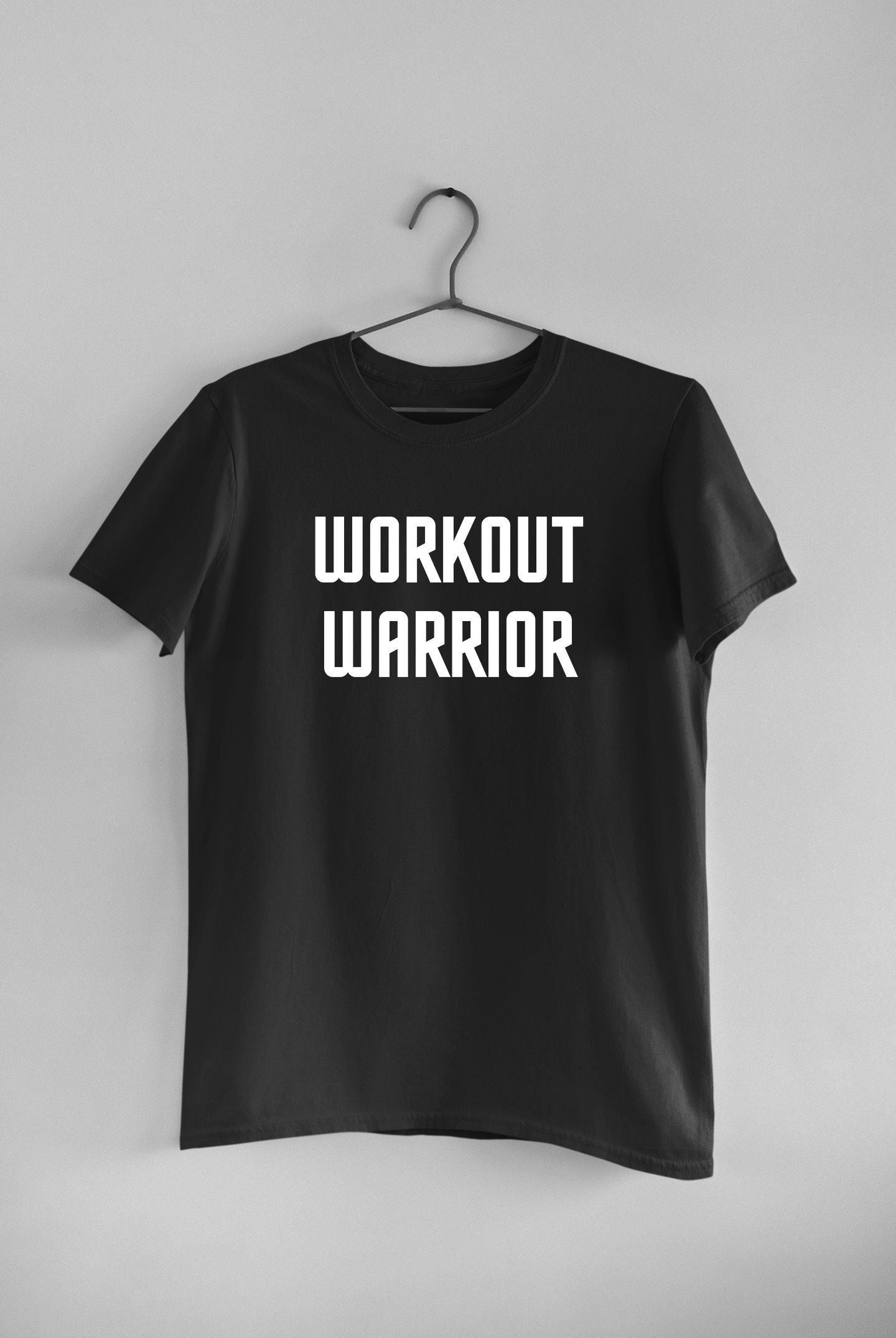 workout warrior gymtee black men tshirt for gym